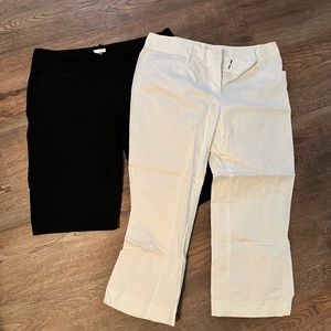 2 cropped pants lot